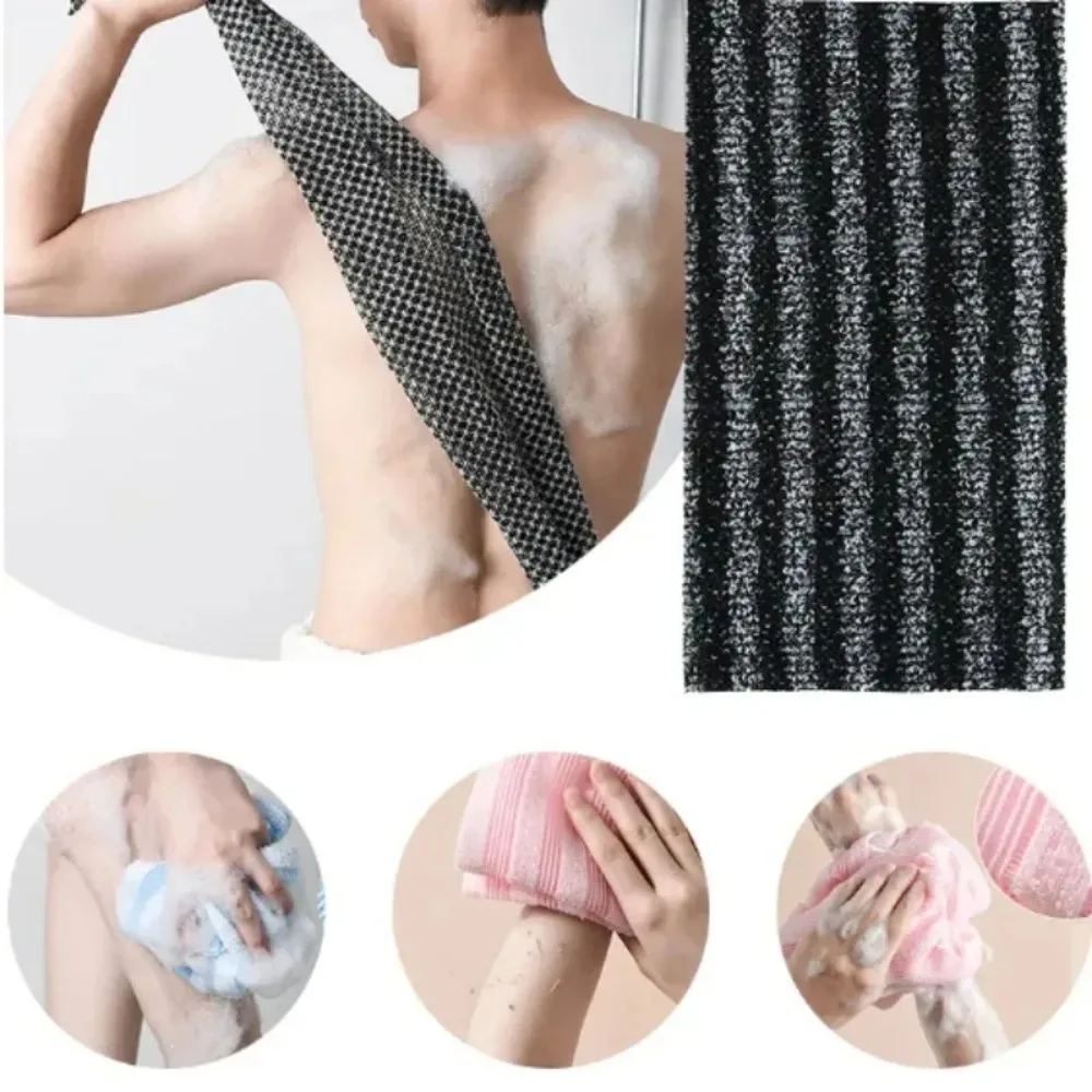 Nylon-Peeling-Badebürste – Duschwäscher für Rücken und Körper, weicher Duschschwamm, Badezimmerzubehör Image