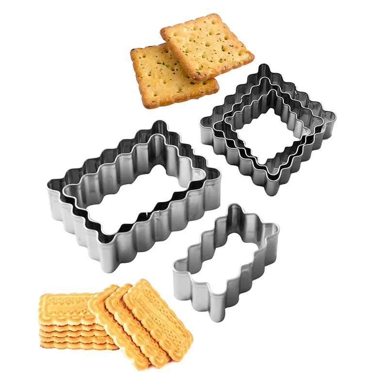 3Pcs Mini Cookie Cutter Set Edelstahl Zucker Keks Veggie Schneider DIY Cookie Fondant Kuchen Gebäck Teig Form Backen werkzeug Image