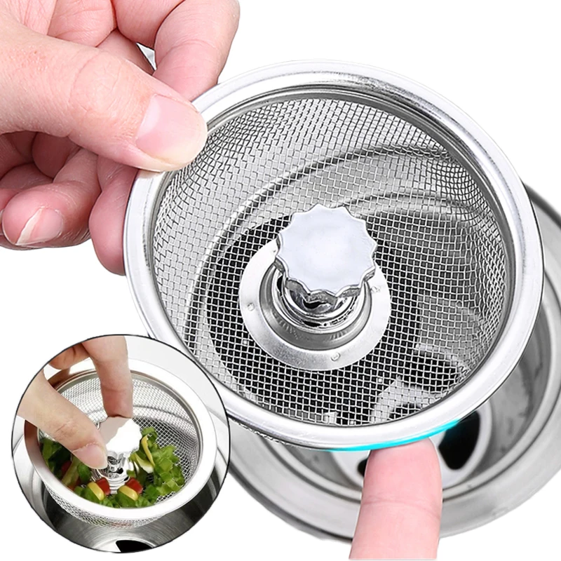 Edelstahl Küchen spüle Filter Mesh Spüle Kanals iebe Bad Boden abläufe Fänger Abfall Abfluss Loch Filter falle Sieb