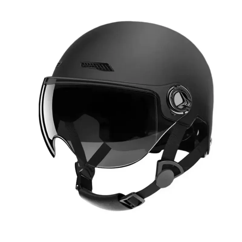Klassischer Vintage-Halbgesichtshelm für Männer und Frauen, Motorrad, Roller, MTB, Fahrradfahren Image