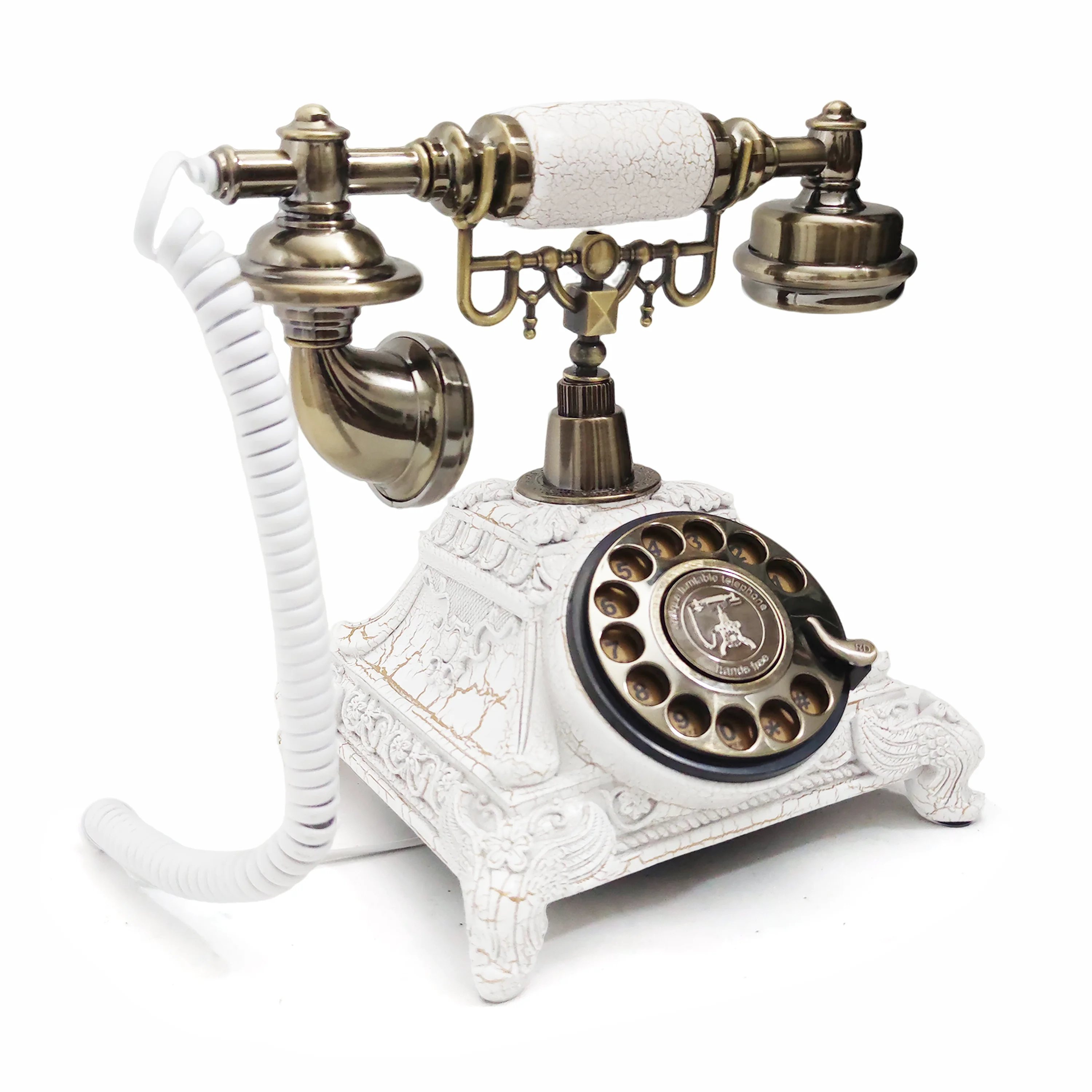Audio-Nachricht Gästebuch Telefon Retro Drehstil Antikes Stimme-Gästebuch Vintage Telefon Sprachnachricht Aufnahme für Hochzeit Paty