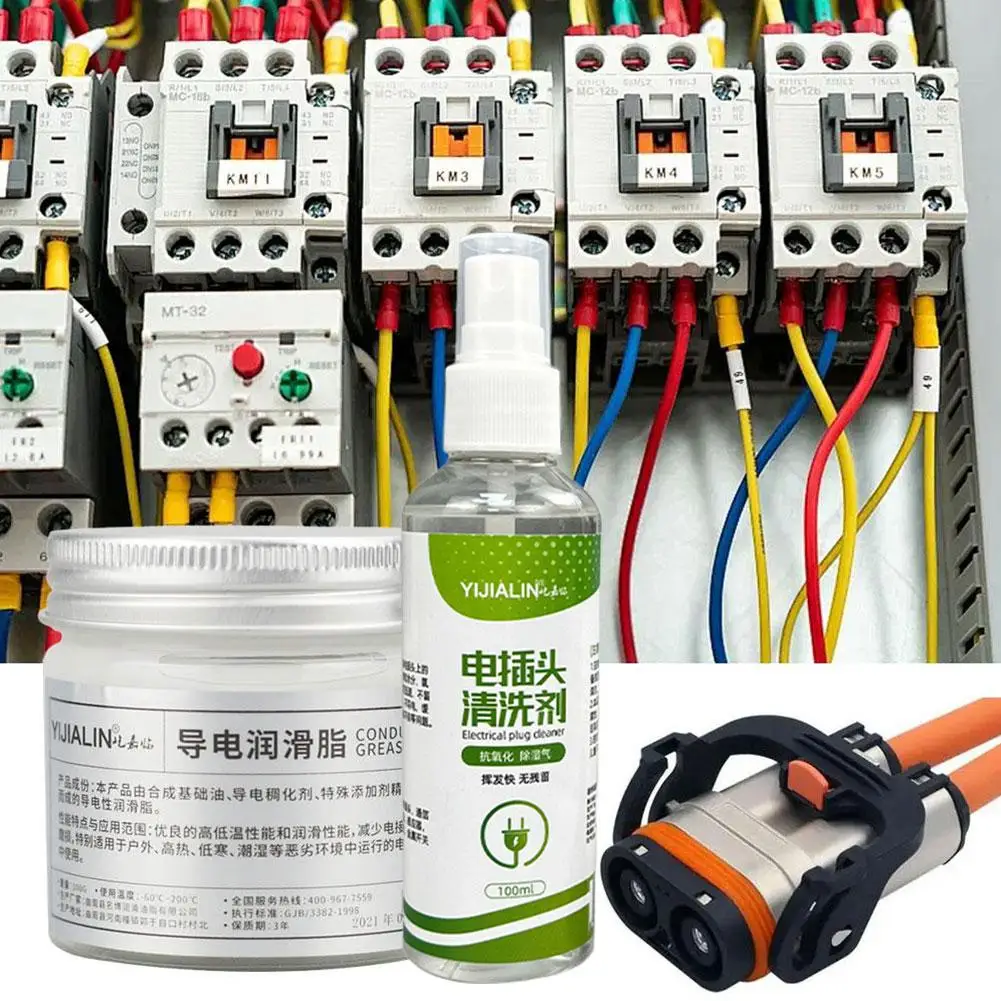 Elektrischer Reiniger, schnell trocknender elektronischer Reiniger, Aerosolspray, robuste Entfetterflüssigkeit für Industriegeräte für Autostecker Image