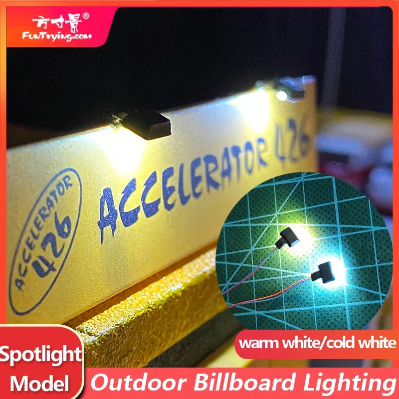 1/64/87 skala Suchscheinwerfer Modell Outdoor Billboard Beleuchtung Lampe Modell Sand Tabelle Scheinwerfer Diy Material Micro Hobby Zubehör Image