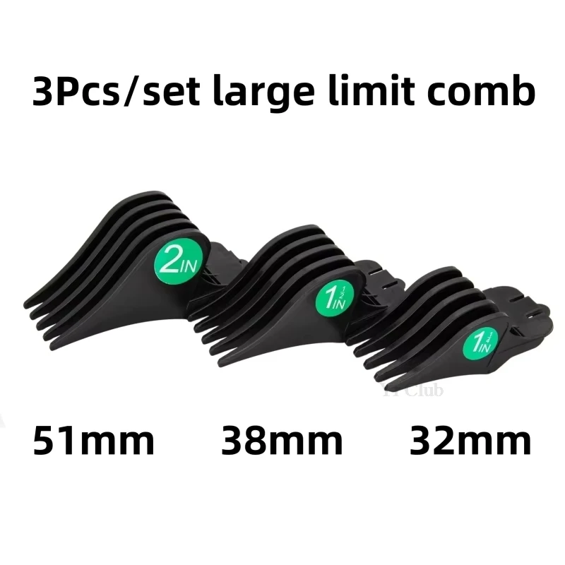 3 Teile/satz Haar Clipper Wachen Große Grenze Kamm Für WAHL Haar Schneiden Maschine Barber Shop Pro Schneiden Guide Kämme 32/38/51mm Y1018 Image