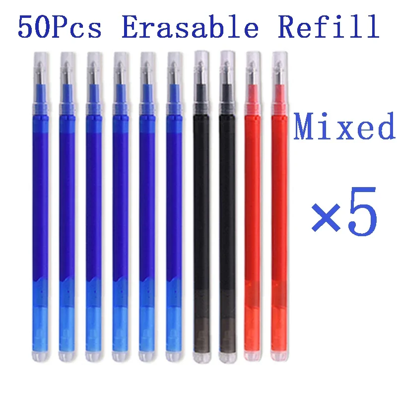 50 Stück/Set 0,7 mm magische löschbare Stiftmine für Pilot Frixion Stift blau/schwarz/rote Tinte Büro-Schreibzubehör Schulbriefpapier Image