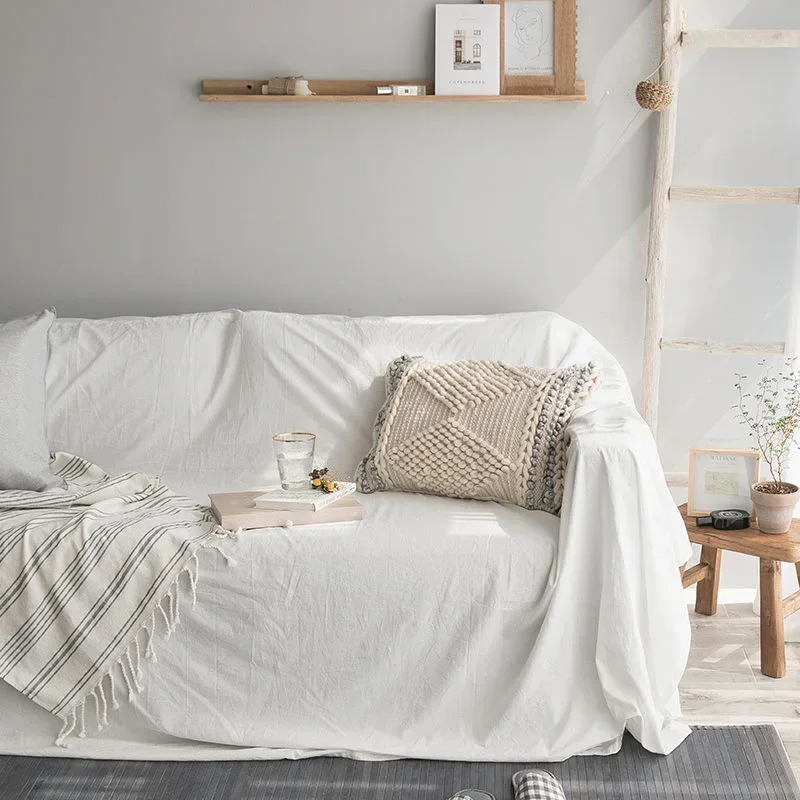 Sofabezug aus 100 % Baumwolle, Sofabezug, Möbelschutz, rutschfeste Sofabezüge für Kinder, Couch, Wohnzimmer, Heimdekoration