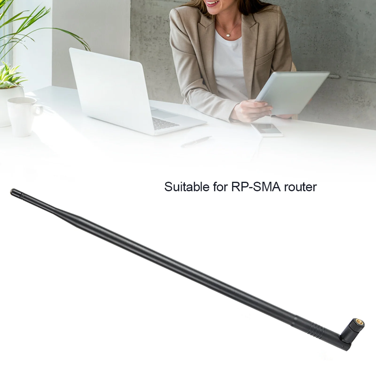 12DBI-Antenne High Gain WLAN-Antenne 12DBI 2,4 GHz 5 GHz High Gain WLAN-Antenne RP-SMA Dualband Wireless WiFi-Antenne Image