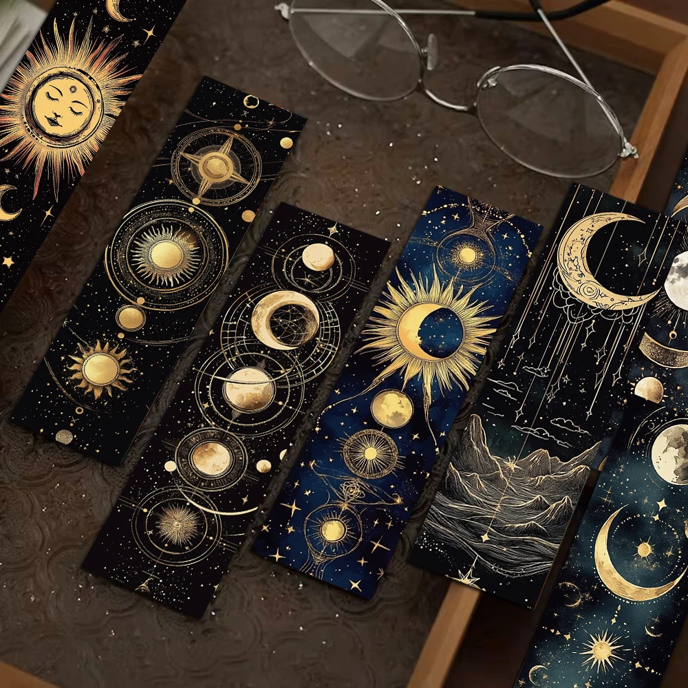 30PCS Geheimnisvolle Himmlische Körper Lesezeichen Vintage DIY Seite Lesen Buch Kunst Schreibwaren Landschaft Geschenk Kreative Karten Lesezeichen Image