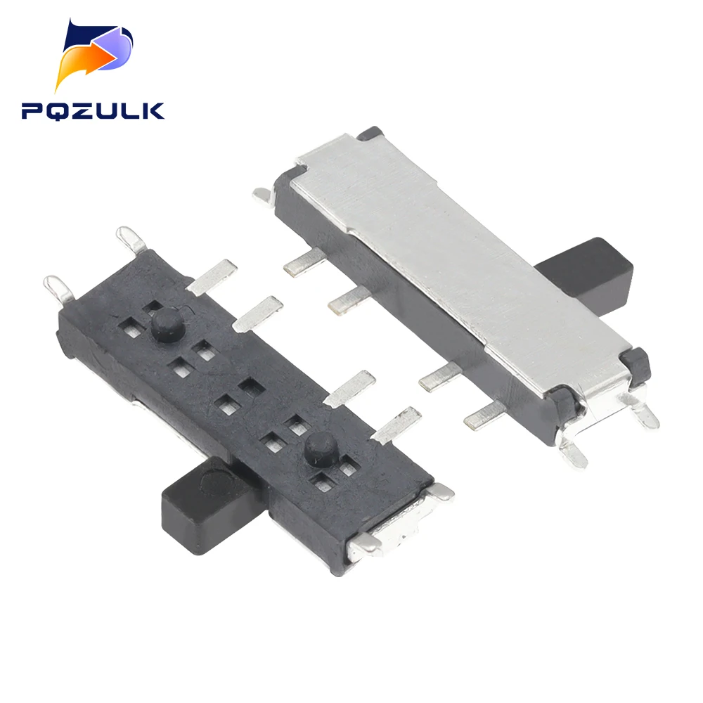 20 Stück MSK-13C01 Miniatur-Schiebeschalter, 8-polig, 1P3T SP3T ON-ON-ON, rechtwinklig, SMT/SMD-Leiterplatte, 1,50 mm Höhe Image