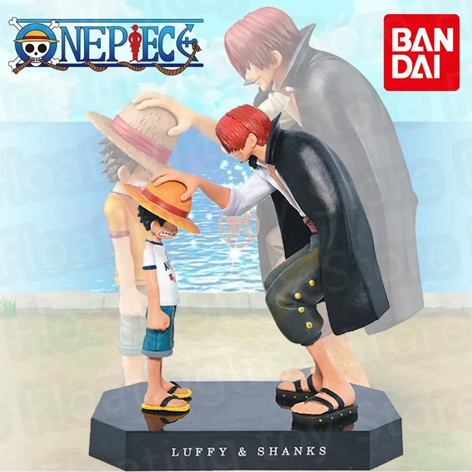 18 cm Anime Figur One Piece Ruffy Four Emperors Shanks Strohhut Ruffy Actionfigur Monkey D Ruffy Sammlung Modell Puppe Spielzeug Image