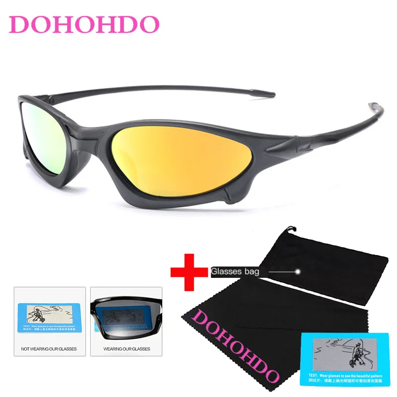 DOHOHDO Neue Sport Polarisierte Sonnenbrille Männer Marke Design Retro Sonnenbrille Männlich Fahren Schwarz Brille Brillen UV400 Oculos Image