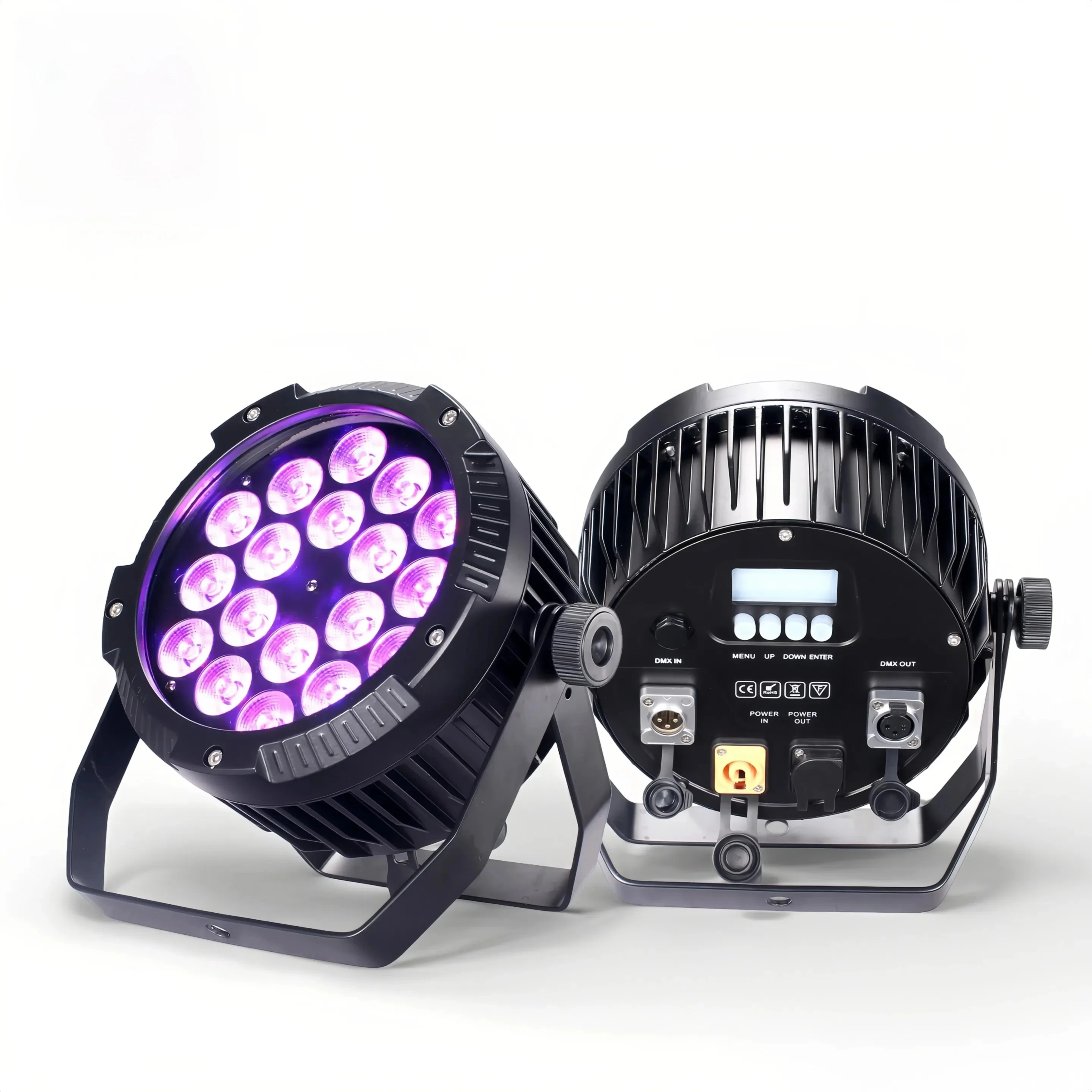 18X18W Aluminium IP65 Wasserdichte Bühne Lichter Beleuchtung RGBWA/VU 6in1 Led Outdoor DMX512 Steuerung Professionelle DJ Ausrüstung Image