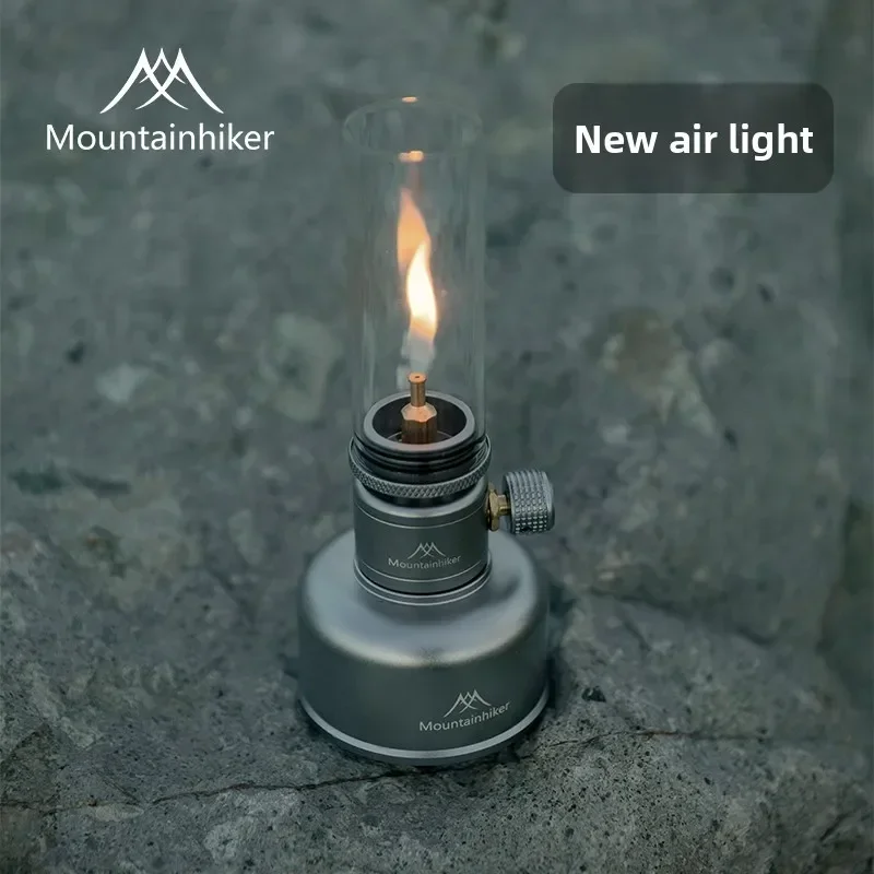 MOUNTAINHIKER Neue Outdoor Gas Licht Set Picknick Camping Retro Dekorative Ambiente Licht Kreative Desktop Nacht Gas Lampe Image
