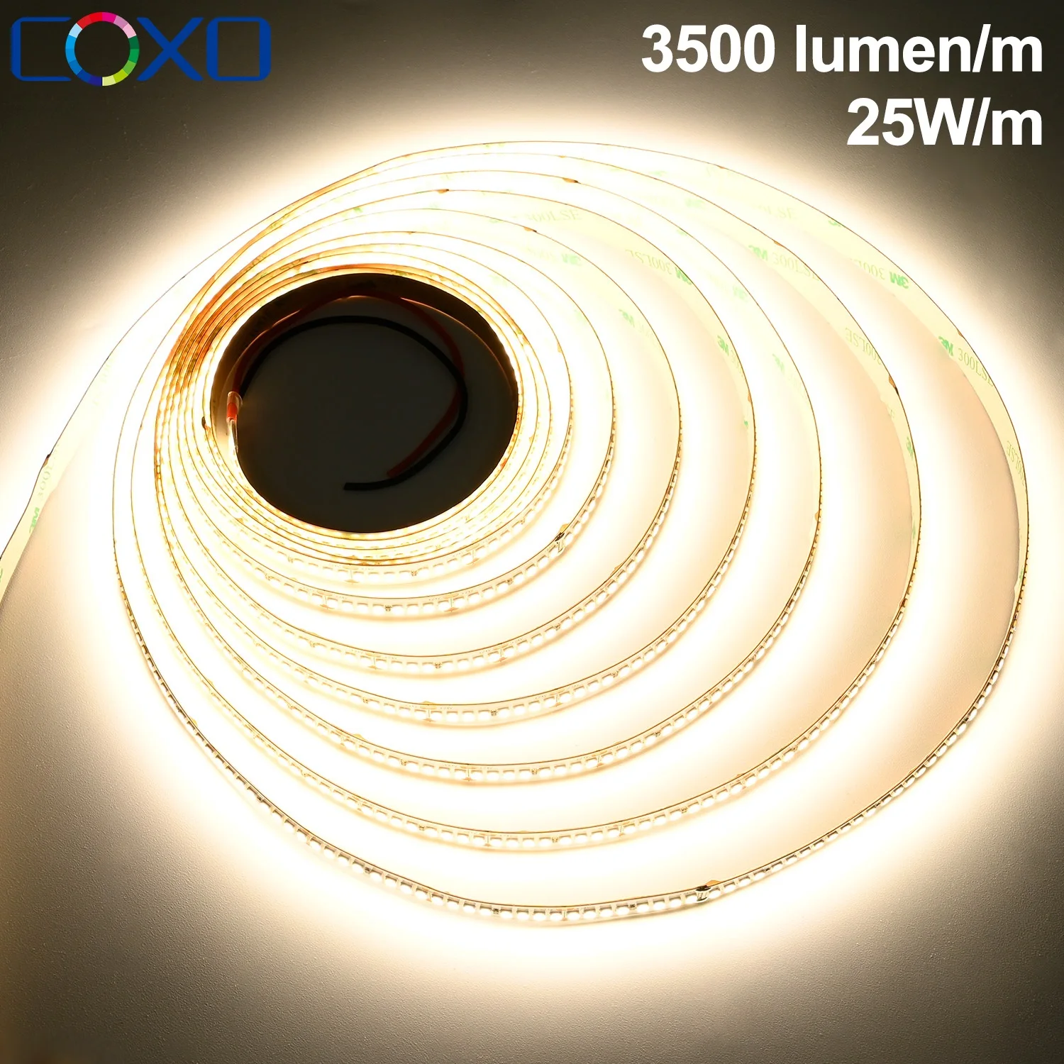 Superhelle 2835 LED-Streifenlichter, 92 + CRI, 256 LEDs/m, 16,4 Fuß flexibles LED-Band, dimmbar, SMD2835 LED-Beleuchtung, 3000 K-6000 K, DC24 V