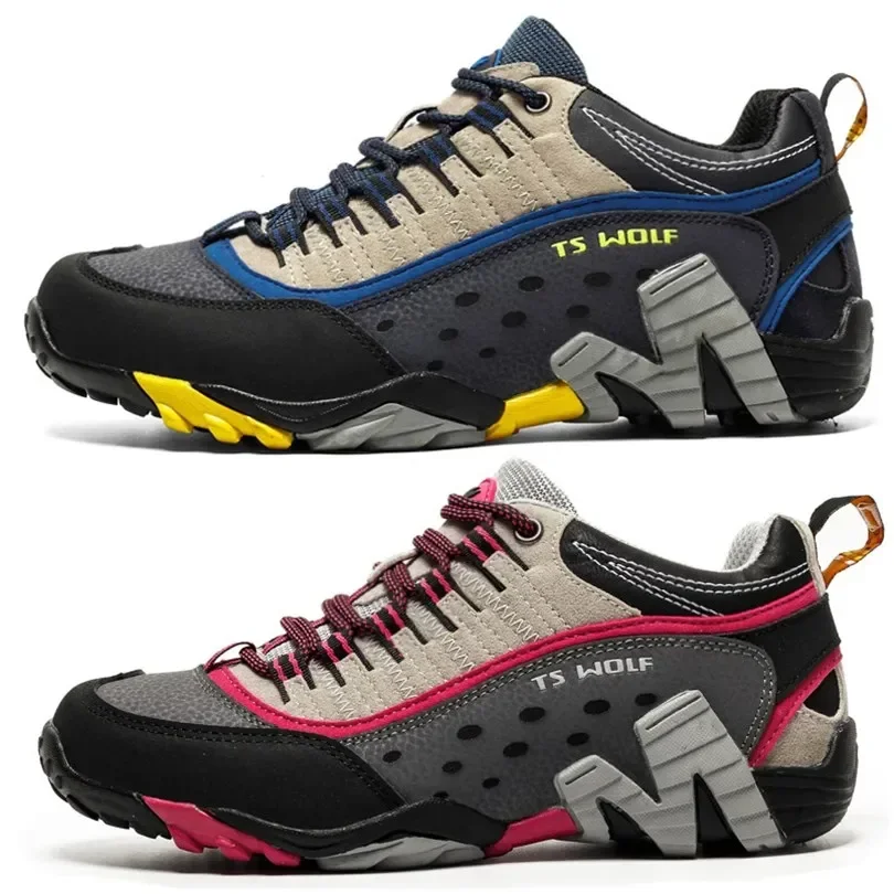Outdoor Lover Trekkingschuhe Herren Wasserdichte Wanderschuhe Bergstiefel Echtes Leder Woodland Jagd Taktische Schuhe Image