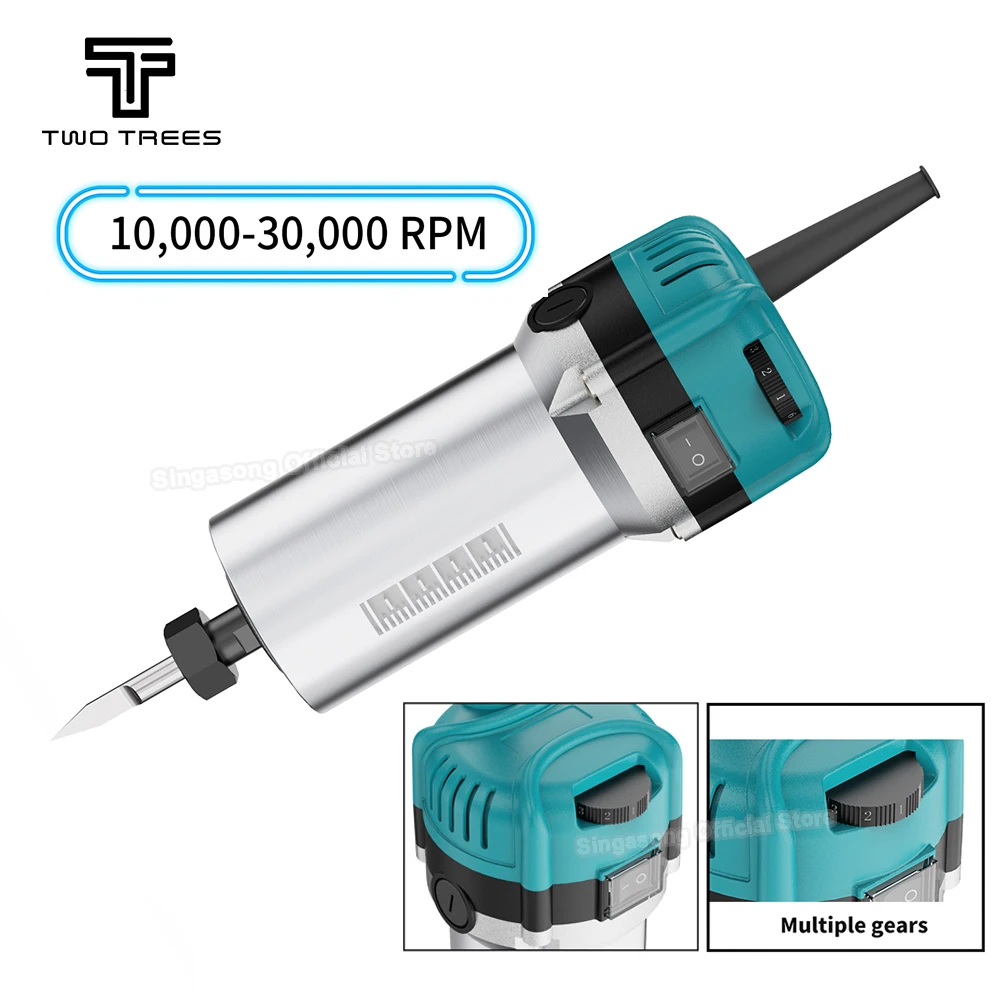 CNC Holz Router Trimmer Elektrische Trimmer Router 800W Holz Trimmer Router Spindel Für Fräsen Laser Graveur TTC450 TTC450 pro Image