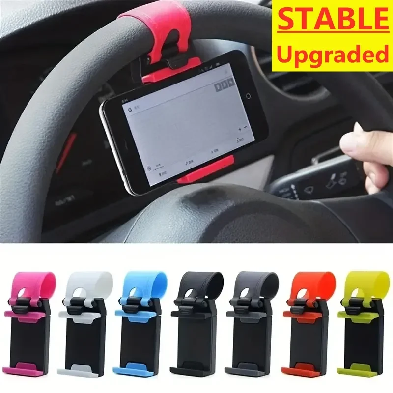 Universal Auto Lenkrad Telefon Halter Haken Halterung Navigation Handy Halterung Unterstützung im Auto für iPhone Xiaomi Samsung Image