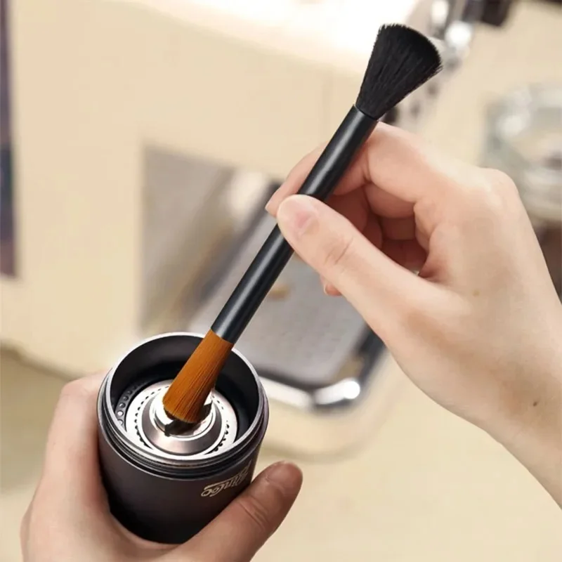 Reinigungsbürste für Kaffeebar-Theke, Kaffeemühle, Halbautomatische Kaffeemaschine, Kaffeepulver-Bürste mit Weichen Borsten, Kaffee-Zubehör Image