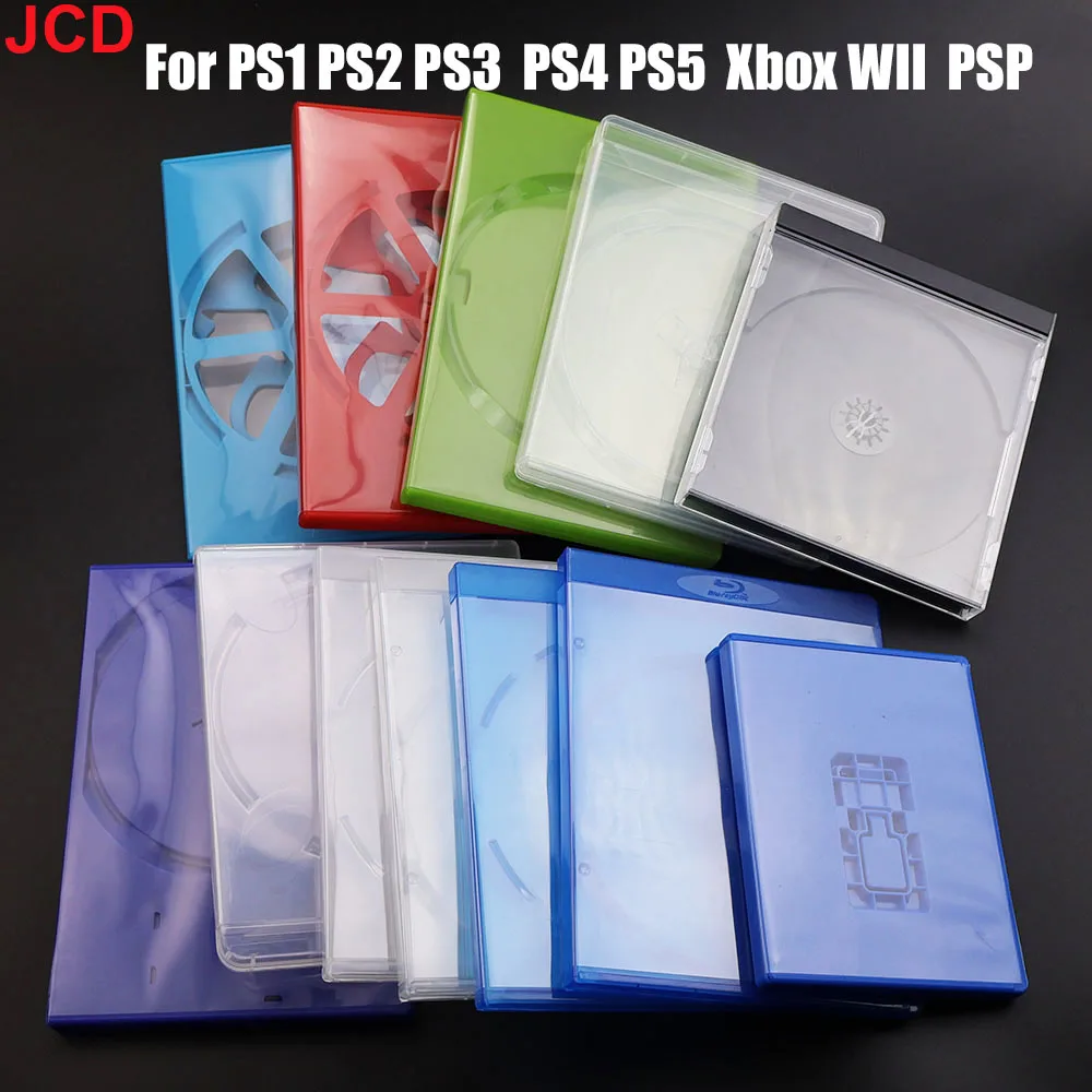Hohe Qualität Kunststoff CD Spiel Abdeckung Schutz Box Für PS1 PS2 PS3 PS4 PS5 Xbox WII Spiel Disk Halter CD DVD Discs Lagerung box