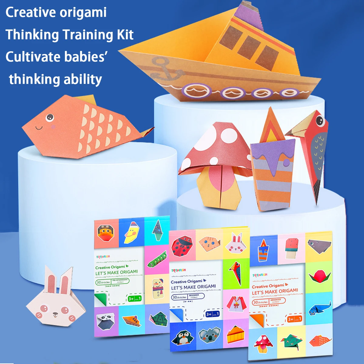 Kreatives Origami-Set, ein inspirierendes und unterhaltsames Origami-Kunstbuch mit fortgeschrittenen und anfängerfreundlichen Ausgaben, handgemachtes Kunstgeschenk. Image