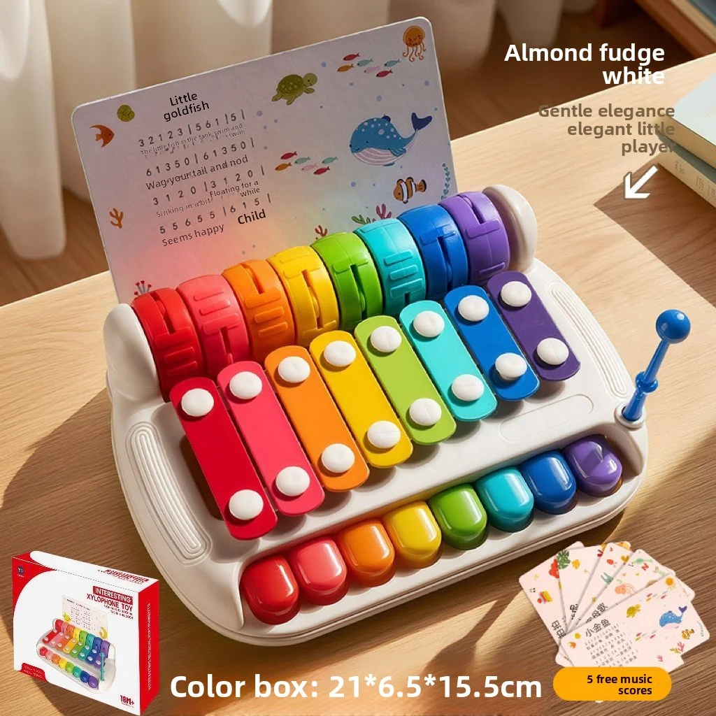 Baby-Spielzeug 2-in-1 Klavier-Spielzeug Acht-Ton-Handklavier-Spielzeug Baby-Spielzeug Klavierinstrument