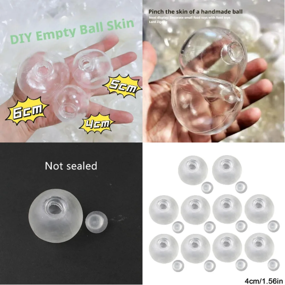 TPR Leerer Wasserpoloball, handgefertigter Dekompressionsball, DIY-Spielzeug, leerer Lederball, unzerbrechlich, geräuscharmer Ball, Füllzubehör. Image