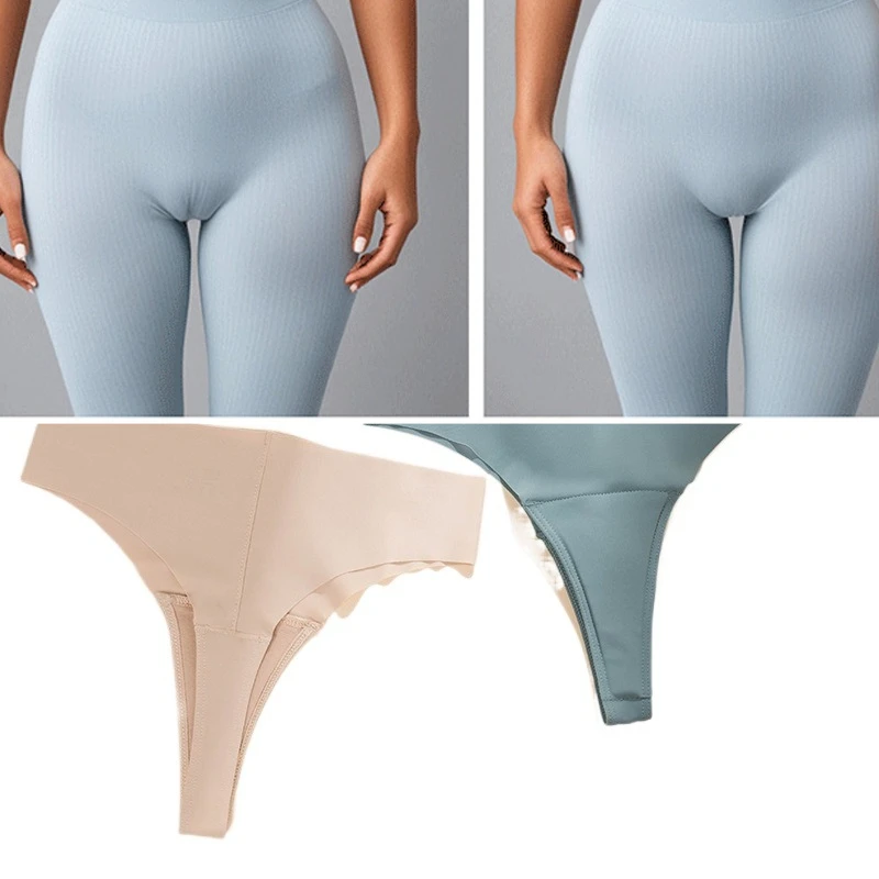 Damen Traceless Sports Anti-Camel Toe Anti-Peinlichkeit Line Tanga Sexy Höschen Damen Große Größe T-Hosen Image