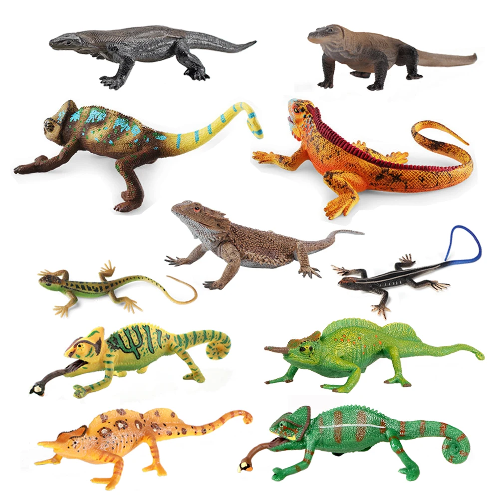 Leguan Moloch Eidechse Figuren Chamäleon Spielzeug Reptil Tierfiguren Anime Action figur Plastik tiere für Kinder Spielzeug Spiele, Geburtstags dekorationen, Simulations miniatur modelle Image