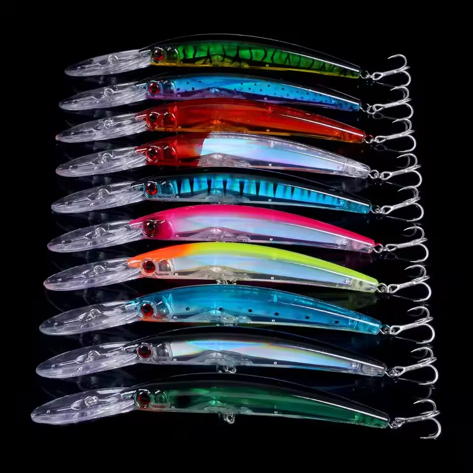 17 cm 23,5g Minnow Angeln Köder Jerkbaits Laser Künstliche Köder Angeln Wobbler Köder Wobbler Peche Forelle Bass Fishing Tackle Image