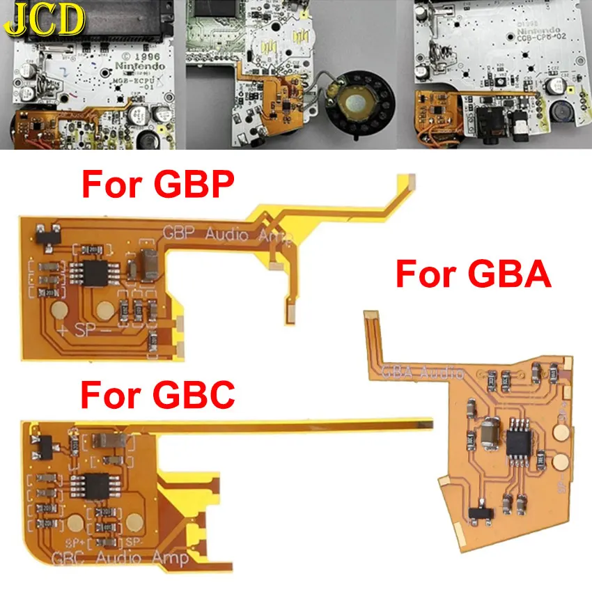 JCD Low Power Digital Volume Verstärker Modul Für Gameboy Advance Color Pocket GBA GBC GBP Sound Amp Image