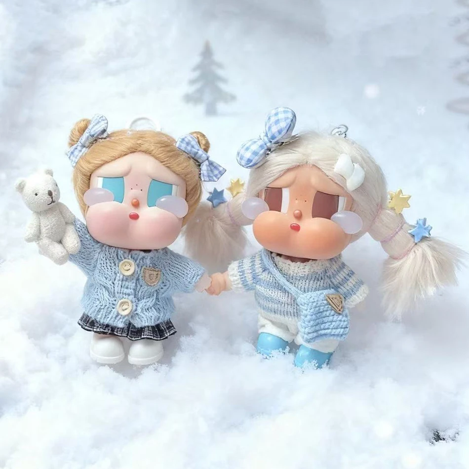 Für CRYBABY Urlaub Modus Auf Liebe Pullover Kleid Schuhe Set Für Labubu 17 cm Puppe Kinder Kleidung Mode Zubehör Image
