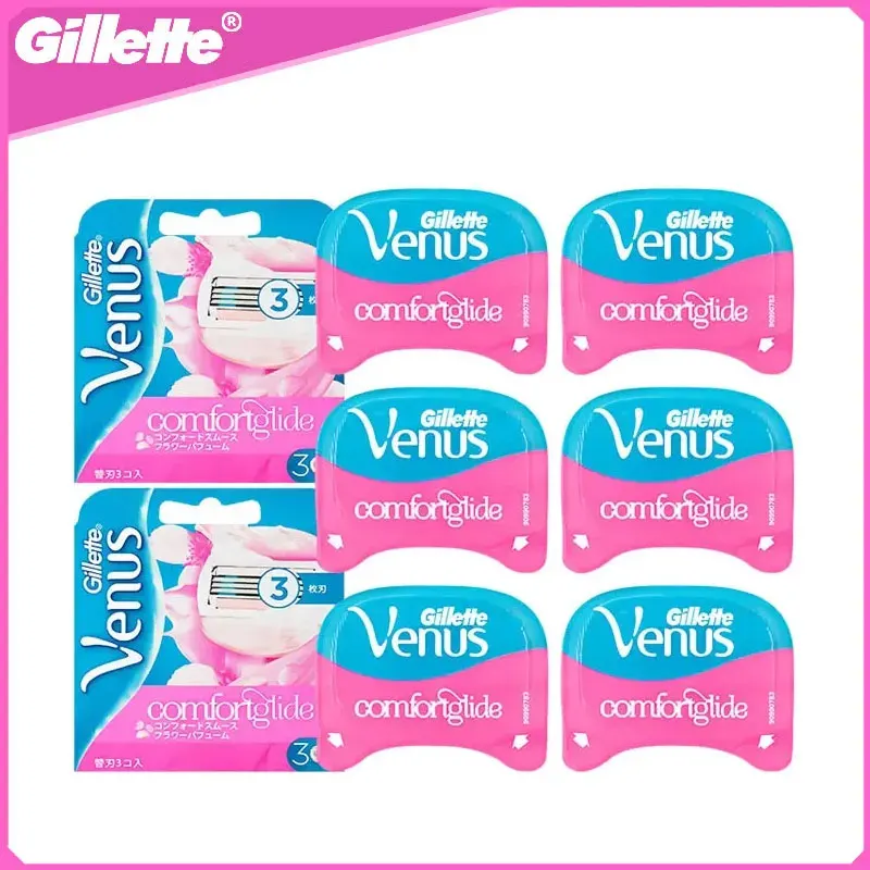 Gillette Venus Damen-Rasierklinge mit Spa-Seife, 3-lagig, scharfe Rasierklinge, Lady Body Curve, Ersatzklingenköpfe, Geschenke Image