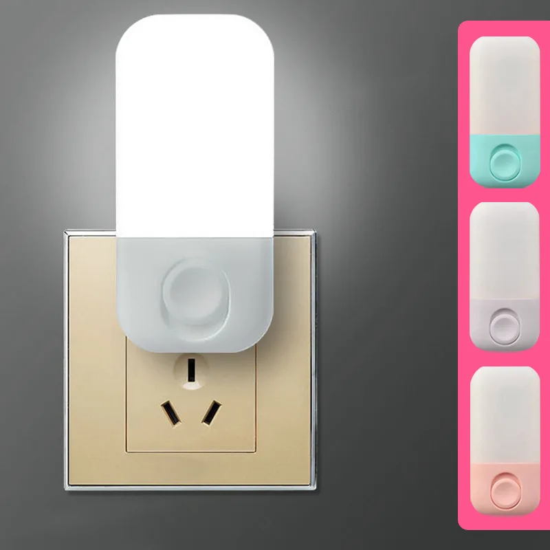 Nette Mini LED Nachtlicht LED Dimmer Baby Pflege Auge Schlaf Licht Schlafzimmer Schlaf Licht Plug-in LED Energiesparlampe