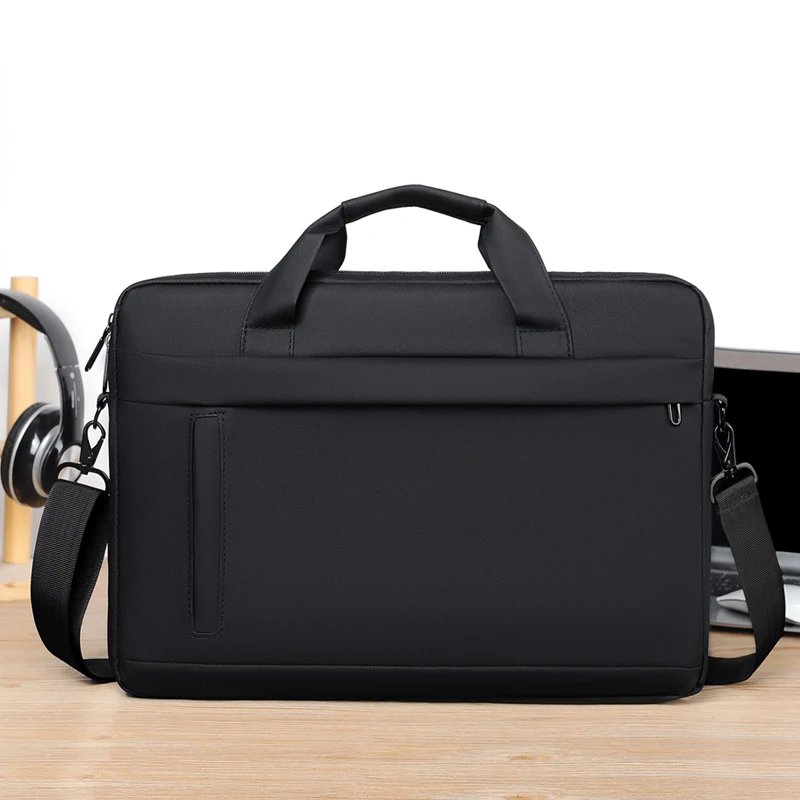 Herren-Aktentasche, minimalistische Business-Umhängetasche, Herren-Umhängetasche, Bürotasche mit großem Fassungsvermögen, 14-Zoll-Laptoptasche