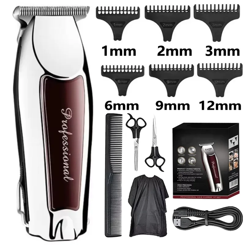 Haarschneidemaschine Haarschneider Haarschneidemaschine Professioneller Friseur Trimmer Elektrorasierer Haarschneidemaschine Wiederaufladbarer Trimmer Männer