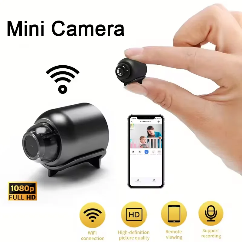 Mini 1080p HD Smart Kamera Drahtlose Überwachungskamera mit Nachtsicht und Bewegungserkennung Camcorder Smart Home Überwachungskamera
