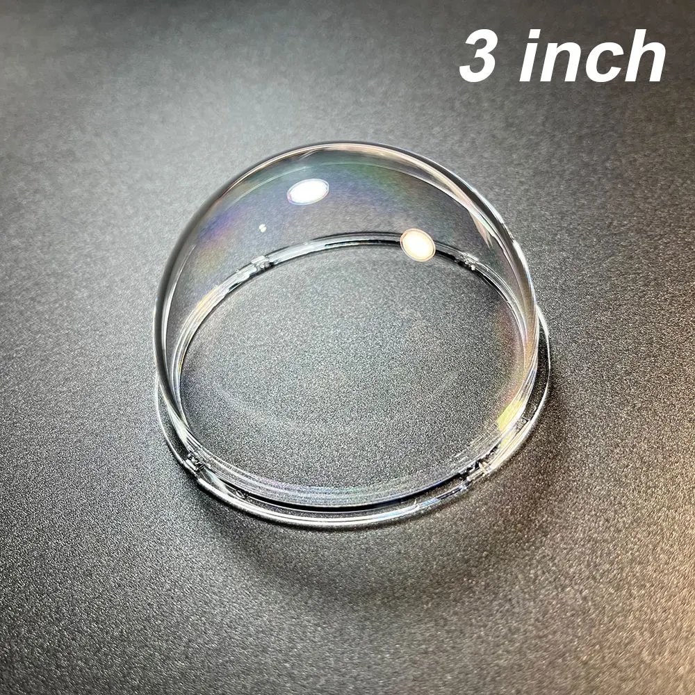 3-Zoll-Acryl-Kuppel für den Innen- und Außenbereich, CCTV-Ersatz, transparente 2,5-Zoll-Kamerakuppelgehäuseabdeckung für Hikvision, Dahua, Samsung usw. Image
