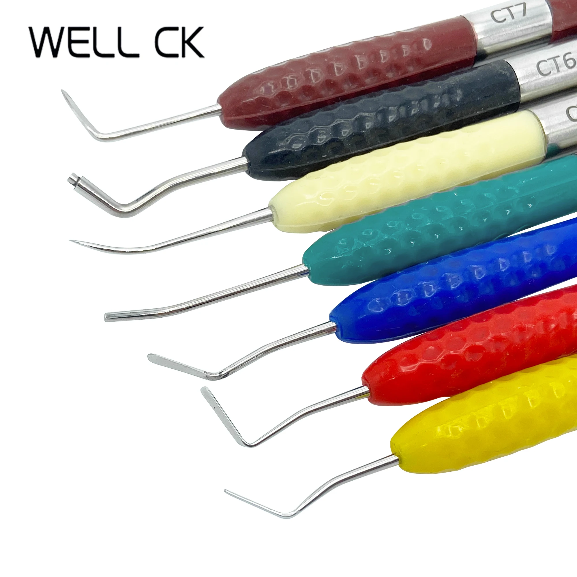 1PC Dental Harz Gefüllt Restorative Instrument Füllstoff Ästhetischen Restaurierung Messer Silikon Griff Zahnmedizin Werkzeuge Image
