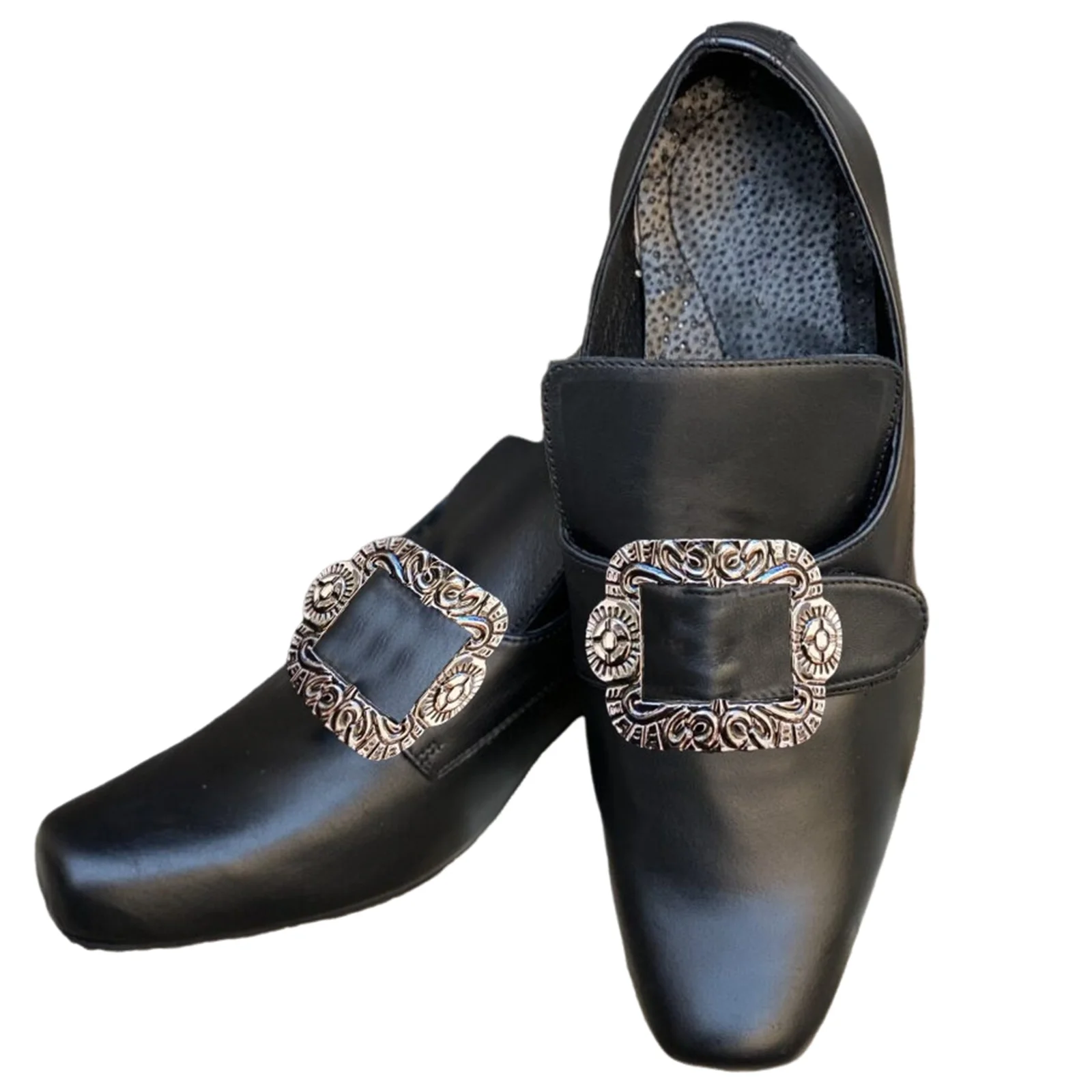 Männer viktorianische Vintage Schuhe 18. mittelalterliche Renaissance Cosplay Gehrock Schuhe edle Heels Mary Antoinette Halloween Kostüm Requisiten