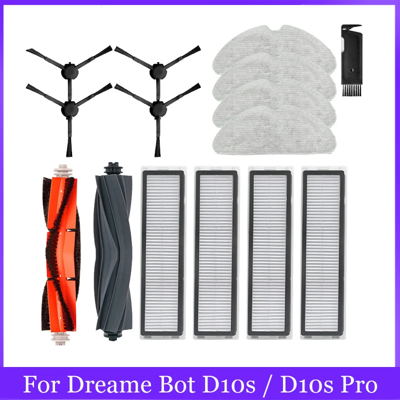Für Dreame Bot D10s / D10s Pro Roboter Staubsauger Roller Hauptseite Pinsel Hepa-Filter Mopp Pad Ersatzteile Zubehör Image