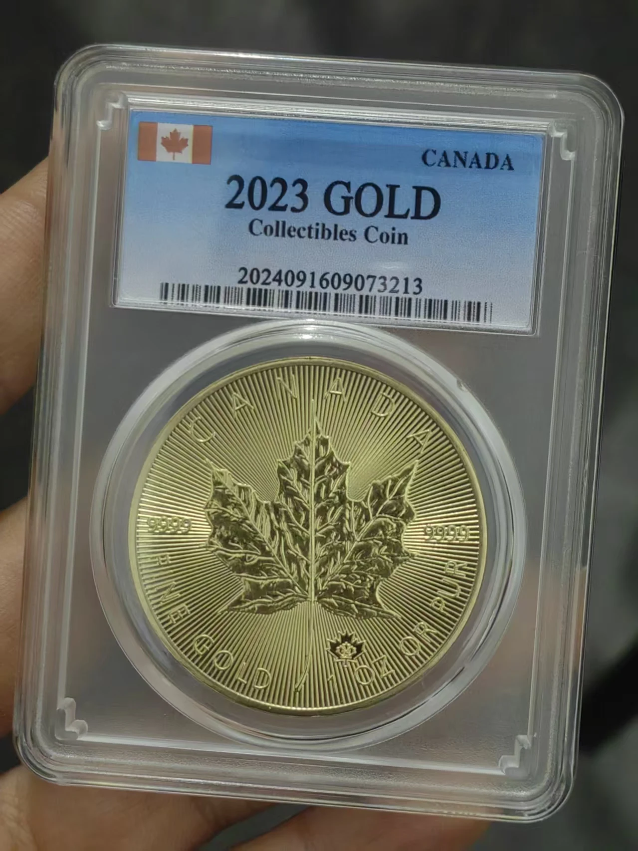 2023 Kanadische Ahornblatt-Münzen, 1 Unze Gold-Silber-Münzen, versiegelt in hochwertigen Aufbewahrungsboxen, Hülle, Herausforderungsmünzen, Monedas Image