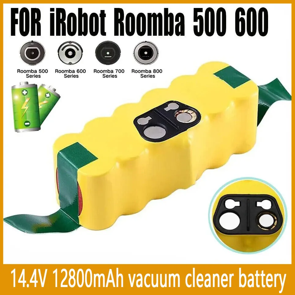 12800mAh Akku 14,4V für iRobot 500 600 700 800 900 Serie Akku für iRobot Roomba 14,4V 620 650 770 780 580 Image