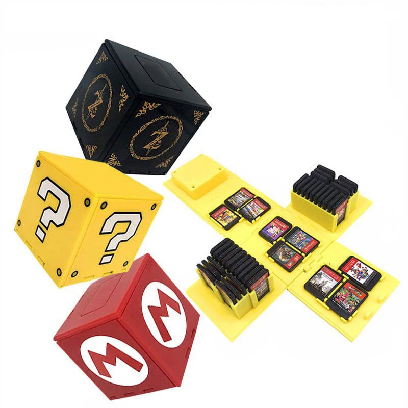 Spiele-Aufbewahrungshülle, kompatibel mit Nintendo Switch, Videospiel-Kartenschutz, Hartschale, tragbare Aufbewahrungsbox, 16-Bit/41-Bit-Steckplatz Image