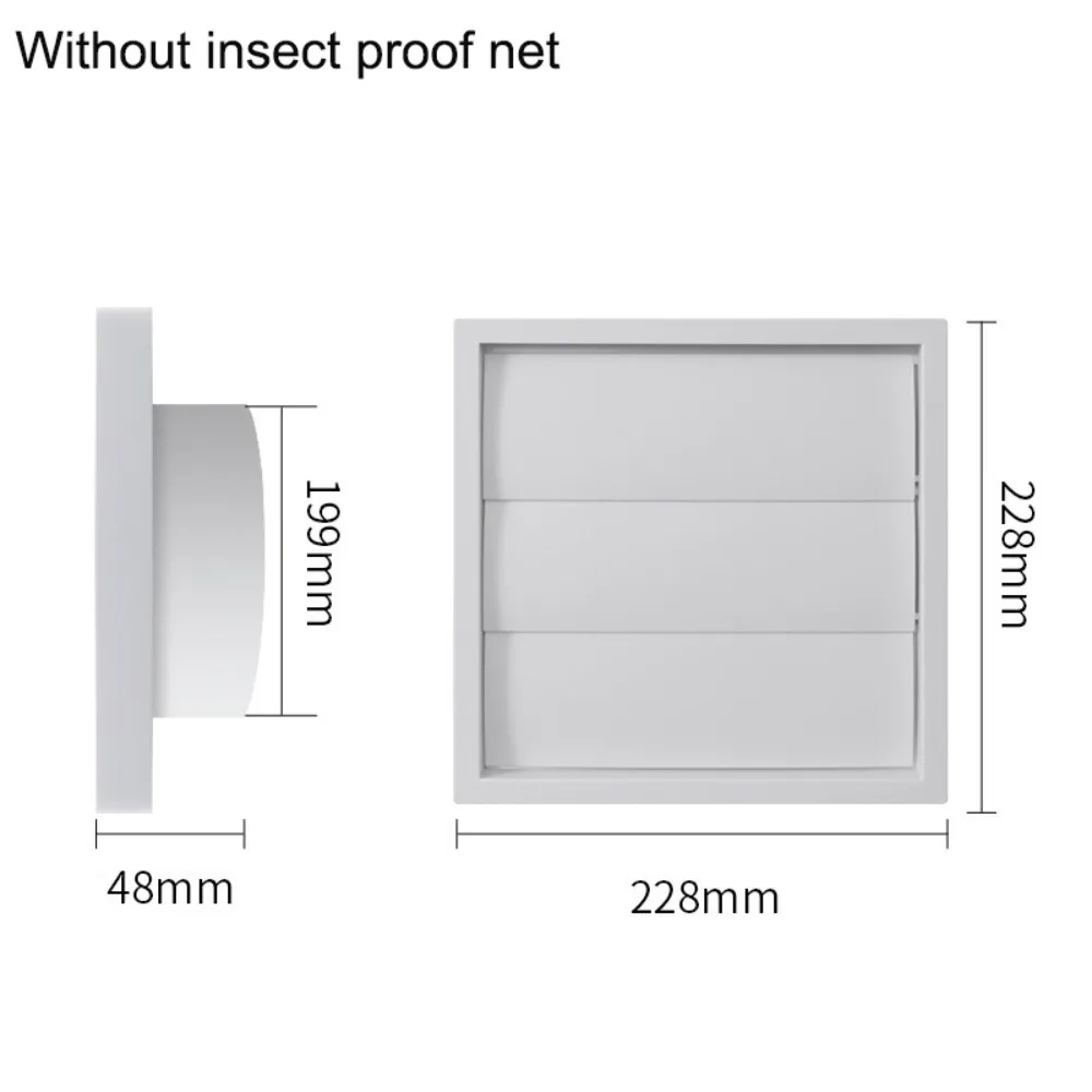 Vent Systems Weiße Lüftungsabdeckung Gitter Kunststoff Einweg-Abluftgitter mit Sieb Lüftungshaube Image