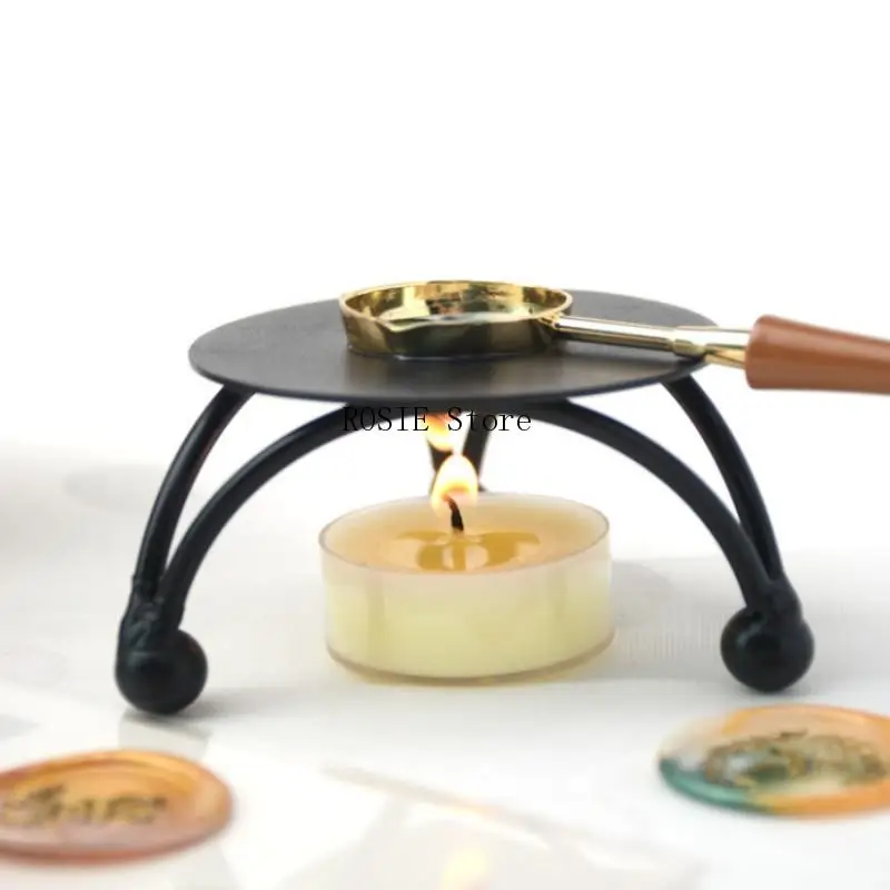 Wachs siegel Stempel Set Lackofen Massiv metall ofen Feuer farbe Siegel liefert Wachs löffel Versiegelung Wachs Schmelztiegel Bastel bedarf Image