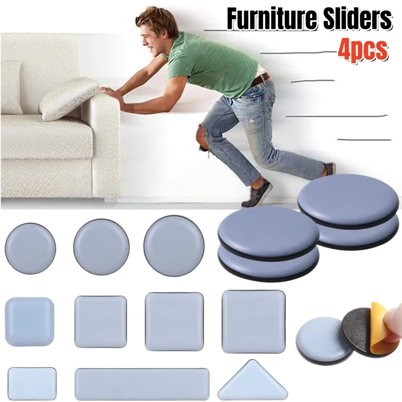 4 teile/satz Möbel Bein Slider Pads Anti Scratch Einfach Bewegen Schwere Möbel Verdickte Moving Pad Anti-abrieb Boden Schutz matte