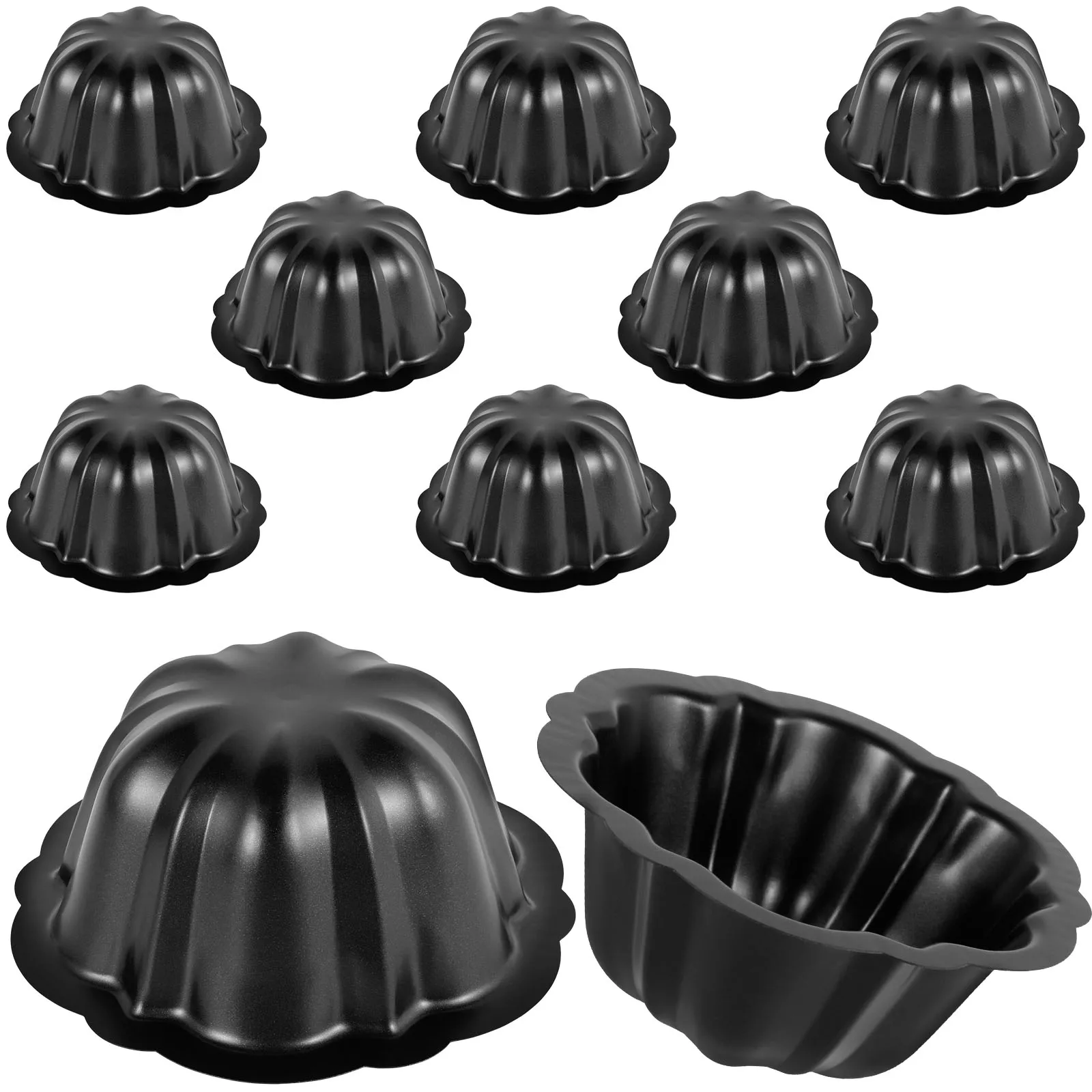 10 Stück Kuchen form Antihaft beschichtete Kohlenstoffs tahl Kuchen form Blumen form Kuchen Backform Kuchen Backform zum Backen Kuchen ofen
