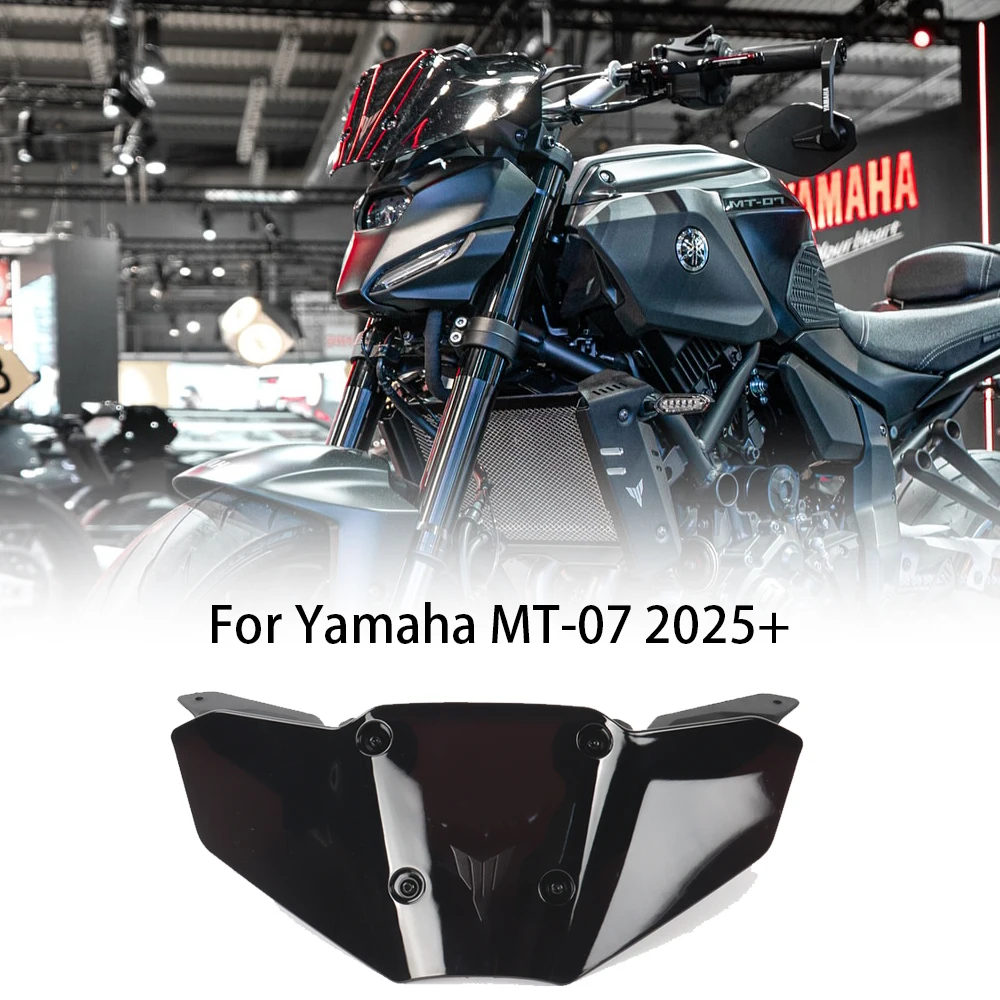 Für Yamaha MT-07 2025 + Neue Motorrad Zubehör Verkleidung Windschutzscheibe Winddicht bildschirm Windabweiser KIT Image