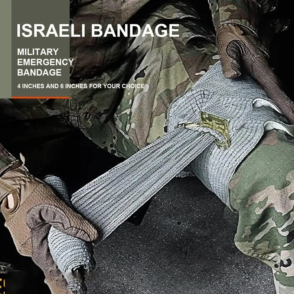 4/6in Israel Bandage Wund verband Notfall Israel Bandage Kampf Kompression taktische Erste Hilfe Ifak Trauma Militär medizin Image