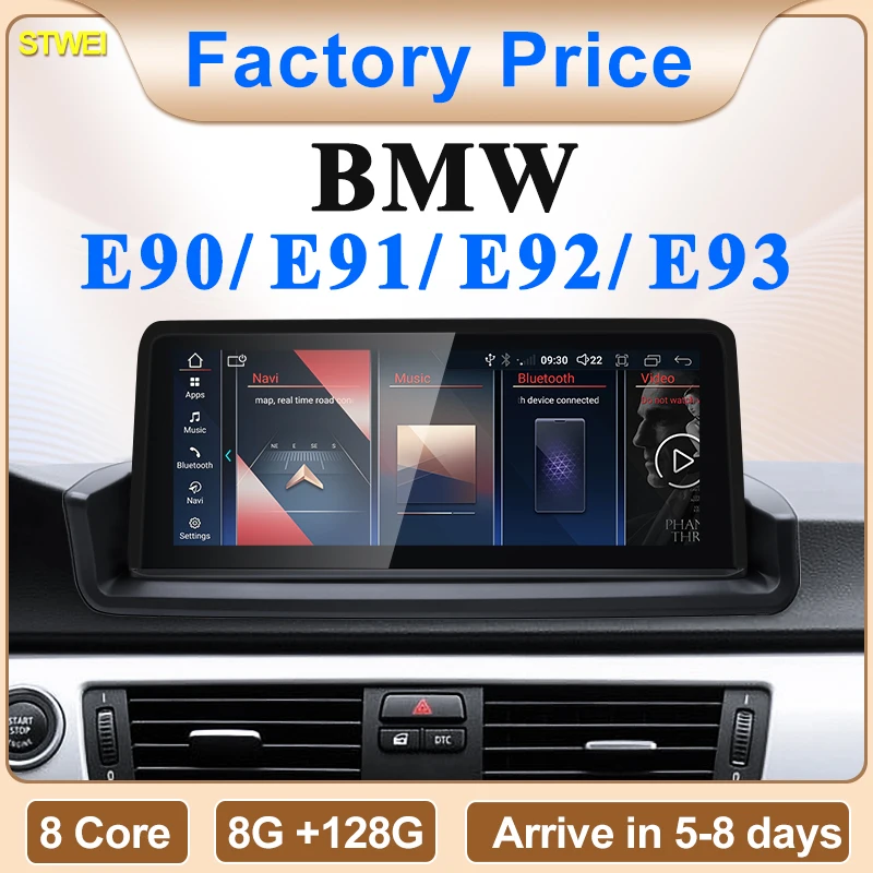 STWEI Neue ID6 ID7 ID8 UI Android System Drahtlose Carplay AUTO Für BMW 3er E90 E91 E92 E93 GPS Auto Video Player GPS NAVI